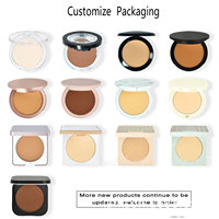 Palette de poudre bronzante pressée longue tenue à marque privée, bronzant personnalisé haute pigmentation, palette de contour nourrissante