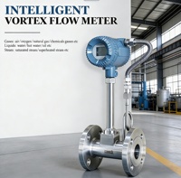 Energy Efficient Stainless Steel Vortex Flow Meter Flange Type Digital Transmitter for Steam Air and Low Viscosity Liquid