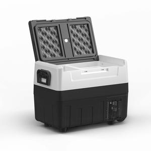 Réfrigérateur de voiture Contrôle APP <span class=keywords><strong>avec</strong></span> lumière LED Réfrigérateur portable à double usage Camping Caravan Car Mini Fridge - Product Image 5