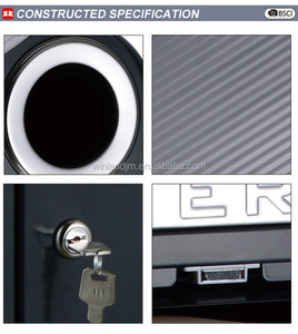 Boîte <span class=keywords><strong>aux</strong></span> <span class=keywords><strong>lettres</strong></span> extérieure en acier inoxydable Boîte de dépôt de colis verrouillable avec porte en grain de bois pour usage domestique - Product Image 2