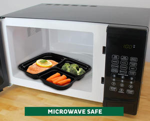 ภาชนะพลาสติกสำหรับ<span class=keywords><strong>ใส่</strong></span>อาหารแบบใช้แล้วทิ้ง3ช่อง<span class=keywords><strong>ใส่</strong></span><span class=keywords><strong>ไมโครเวฟ</strong></span>ปลอดภัยสำหรับบรรจุภัณฑ์แบบนำกลับบ้าน - Product Image 6