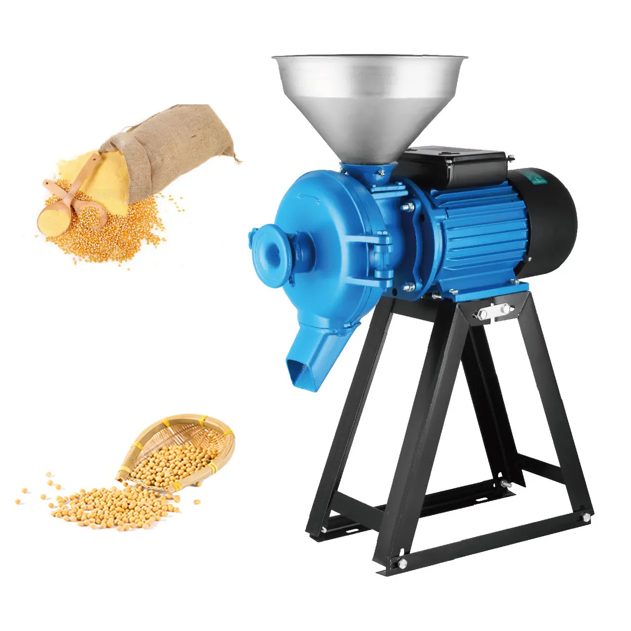 Nasse Sojabohnen Reis Maismaschine nass und trocken mahlen Maschine