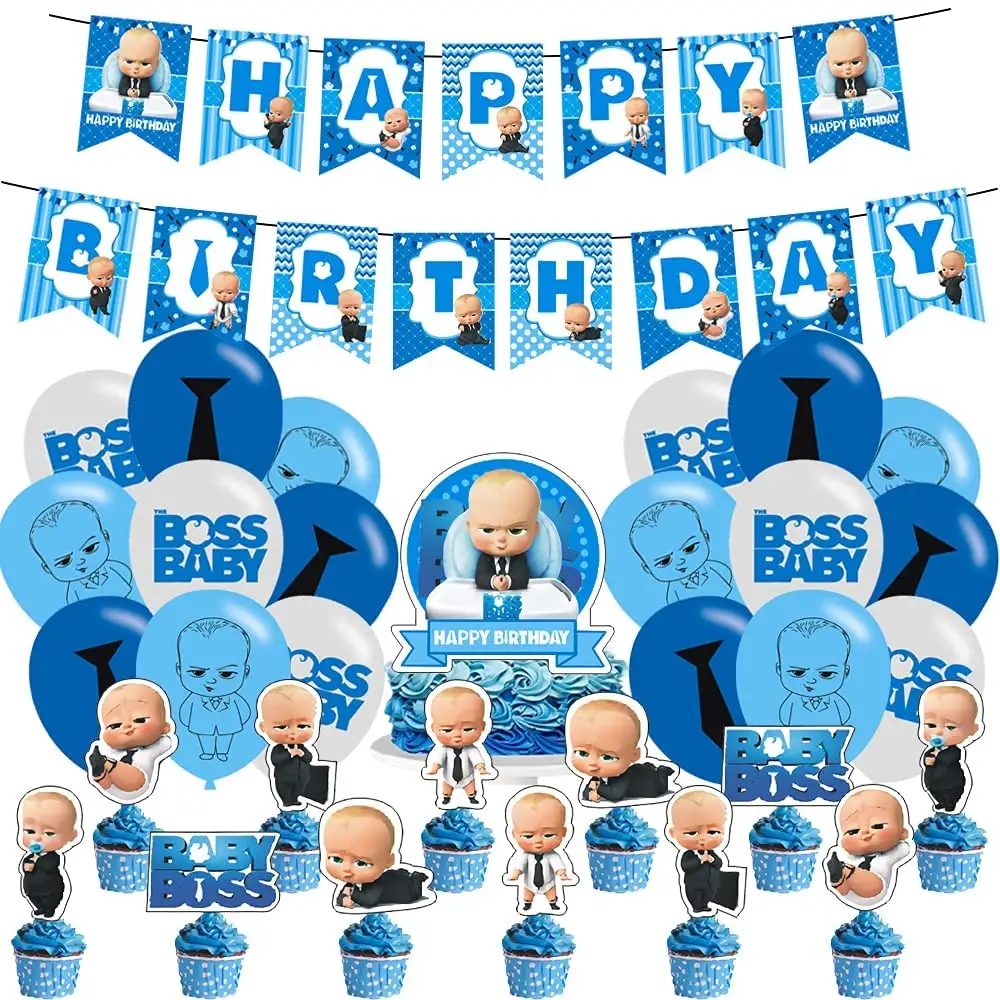 Baby Boss Birthday Party Supplies Baby Boss Theme balloons Party Decoration for baby shower Wedding Christmas happy birthday