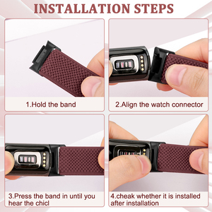 Vente directe d'usine, bracelet de remplacement réglable, bracelet de <span class=keywords><strong>montre</strong></span> <span class=keywords><strong>en</strong></span> nylon élastique pour <span class=keywords><strong>Fitbit</strong></span> Charge 6/<span class=keywords><strong>Fitbit</strong></span> Charge 5 - Product Image 5
