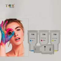 Cartouches d'encre compatibles HP 738 pour imprimante grand format HP DesignJet T850 Cartouches d'encre 130ml 300 738