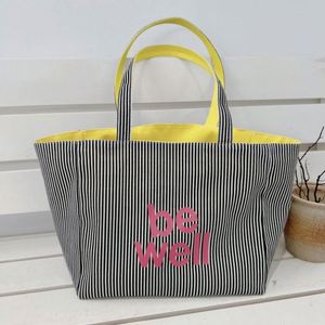 Custom Print Logo Cotton Large Shopping White Canvas Tote Bag With <b>Pocket</b> and Zipper - Product Image 4