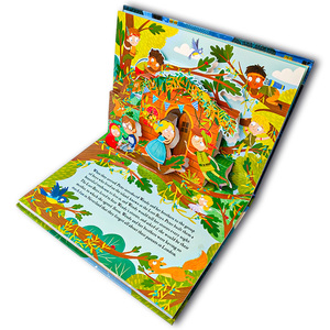 Couverture de livre souple en carton personnalisée pour bébé et enfant, livre d'histoire 3D, livres pop-up, impression pour enfants - Product Image 2