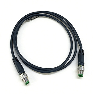 अनुकूलित m12 6पिन सेंसर केबल कनेक्टर पुरुष को महिला Rj45 cat6a Cat5e लचीला एक्सटेंशन केबल इलेक्ट्रॉनिक मशीन के लिए - Product Image 1