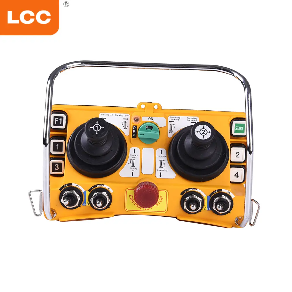 F24-60 Thủy Lực Joystick Điều Khiển Từ Xa Không Dây Nhà Sản Xuất Nhà Máy Bán Trực Tiếp Giá Thấp 12V 24V 36V 48V 110V 120V 220V 460V