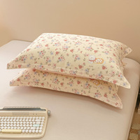 Vente d'usine Ins Style 100% pur coton housse de couette drap de lit quatre pièces ensemble simple dortoir drap de lit housse de couette ensembles