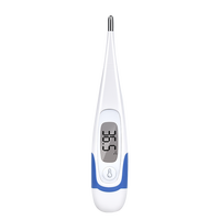 Termometer Digital Keras Tahan Air untuk Penggunaan Oral, Rektal, dan Ketiak, Pembacaan Cepat dan Akurat