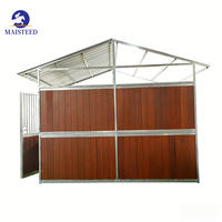 Écurie préfabriquée de haute qualité pour l'entraînement équestre et box de stockage pour chevaux, abri pour chevaux avec porte coulissante