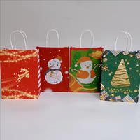 Sac de Noël à emporter et sacs en papier à provisions avec poignée de bonne qualité