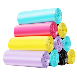 Richer Disposable Biodegradable Side Gusset Trash <b>Bags</b> with Flat <b>Sealing</b> PE/Compostable Material - Product Image 1