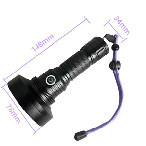 Tipo C <span class=keywords><strong>UV</strong></span> 395nm Lanterna LED Portátil Ultravioleta Luz Negra <span class=keywords><strong>AC</strong></span> Vazamento Detecção Recarregável Para Pet Urina Seco Manchas Tocha - Product Image 3