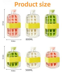 Nouveau design : Moule à glaçons personnalisé avec paille pour boissons glacées aux fruits, boîte de rangement DIY d'été, bouteille de refroidissement pour glaçons - Product Image 5