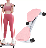 ZJFIT Home Silencieux Double Pédale Double Axe Rebond Ceinture Pull Corde Rotatif Taille Twisting Machine Twisting Disc