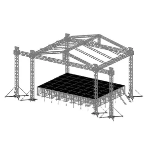 Legierter Aluminium-Zapfen binder 290mm Beleuchtungs fachwerk Event-Zapfen-Fachwerk-Bühnen dachs ystem für Beleuchtungs ereignisse