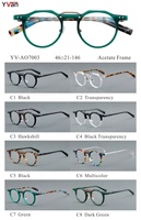 Montures de lunettes en acétate mixte de haute qualité Montures de lunettes optiques vertes Vente en gros asiatique comprend un étui à lunettes
