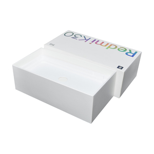 Thiết Kế Đơn Giản Sang Trọng Màu Trắng Rỗng Chung Giấy Bao Bì Điện Thoại Hộp Các Tông Cứng Hộp Đóng Gói Cho Điện Thoại Di Động Hộp Quà Tặng - Product Image 4