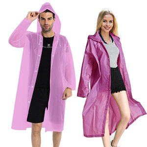 Imperméable en EVA avec impression de logo personnalisé, poncho de pluie, vestes de pluie de haute qualité, imperméables, réutilisables, recyclés, pour hommes - Product Image 3
