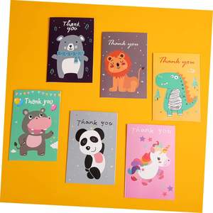 Myway 12pcs New Baby <strong>Boy</strong> Thank You Cards Baby Gift Cartoon with Envelopes for Baby Shower <strong>Party</strong> - Product Image 5