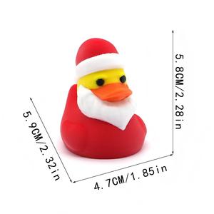 Popular Modelo de Pato Navideño en Miniatura Impreso en 3D, Juguete para Fiestas, Impresión 3D Personalizada, Artículo Decorativo Navideño para Escritorio, Regalo Creativo - Product Image 2