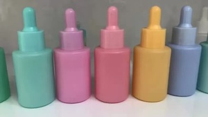 Wholesale Empty Pink 30ml 50ml Glass Essential Oil <b>Bottle</b> <b>Dropper</b> Luxury Serum <b>Bottle</b> Low Moq With Cap - Product Image 4