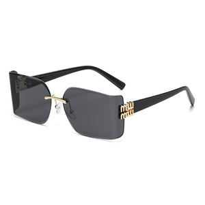 Women Frameless <b>Sunglasses</b> PC Lens UV400 Protection Type 3 Sunshades Fashion Design - Product Image 5