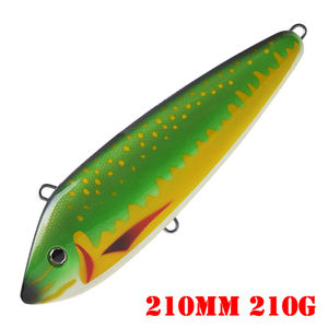 Leurre <span class=keywords><strong>de</strong></span> pêche à la traîne en plastique imprimé Brave <span class=keywords><strong>pour</strong></span> le <span class=keywords><strong>maquereau</strong></span>, grande taille 260 mm-420 g, petite taille 210 mm-210 g - Product Image 6