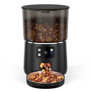 Smart Automatic Pet Feeder 4L With App Control Voice Video For Cats And Dogs Detachable Design Us <b>Plug</b> Charge Powered - Product Image 1