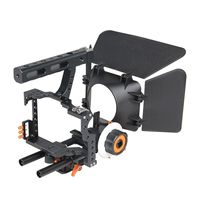 Cage de caméra C500 avec boîtier mat pour GH4 A7S pour Sony A7S/A7/A7R/A7RII/A7SII