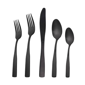 Sheeraz International C-05 Stainless Steel Mirror Polish Modern Cutlery Flatware <b>Set</b> for Party Use 5 Knives Spoons <b>Tea</b> Spoon - Product Image 2