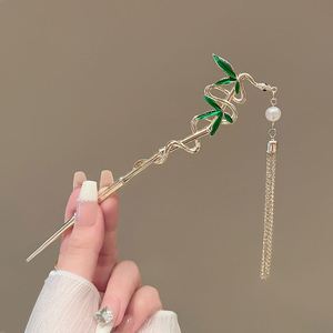 Horquilla de pelo serpentina con perlas y borlas, estilo antiguo Hanfu, hecha a mano, accesorios para el cabello - Product Image 6