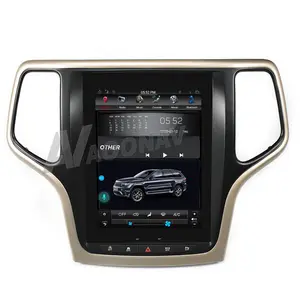 汽车垂直触摸屏2 din立体声接收器android GPS导航，用于吉普大切诺基2020自动立体声收音机播放器