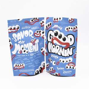 Pochette refermable personnalisée 3.5 1/8 Oz 4x6 pouces Laser plastique Zip Stand up Pouch Doypack Sac en mylar zip-lock holographique anti-odeur - Product Image 2