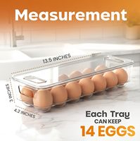 Plateau à œufs transparent à 2 niveaux, support pour œufs de caille, organisateur pour réfrigérateur, utilisation domestique et en cuisine, distributeur d'œufs