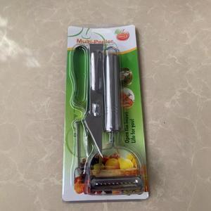 Paslanmaz çelik manuel üç parçalı Set sürdürülebilir mutfak patates soyucu meyve havuç rende çok fonksiyonlu sebze dilimleme - Product Image 6