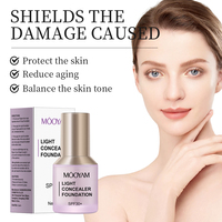 MOOYAM Fond de Teint Liquide Nouveauté SPF30 Fond de Teint Blanchissant Correcteur Éclaircissant 30g