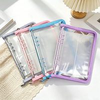 Pochette pour documents en PVC translucide JSF avec 6 poches transparentes pour cartes A5