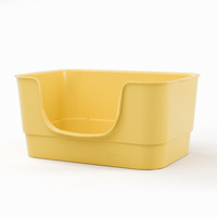 Bac à litière pour chat en gros, accessoires pour animaux de compagnie, grande litière en plastique pour chat