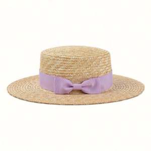 Chapeau Canotier en Paille Fine pour Femme avec Ruban – Qualité Supérieure, Idéal Sports et Loisirs en Extérieur - Product Image 4
