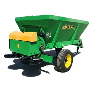 Tricycle rear mounted fertilizer applicator Tractive 3m3 agricultural cattle manure spreader