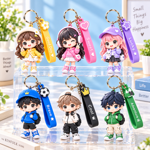 Llavero Personalizado con Figura de Dibujos Animados, Colgante de Goma Suave de PVC, Fabricación OEM ODM, Llavero Promocional - Product Image 1