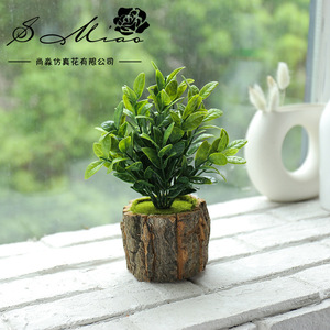 กระถางดอกไม้ไม้ประดิษฐ์ต้นไม้จำลองของตกแต่งบอนไซขนาดเล็กยอดนิยม - Product Image 2