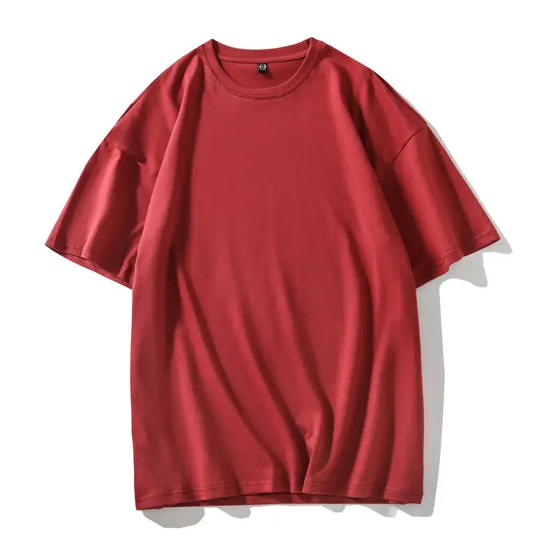Unisex Short Sleeve Blank Plain Round Neck T-shirts 100% Cotton Custom Printed T-shirt for Women Mens