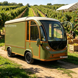 Bus électrique de tourisme à cabine fermée, mini-camion de livraison pour parcs, usines et logistique, 23 places, 45-50 km/h, batterie au plomb-acide, garantie 2 ans - Product Image 1
