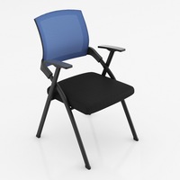 EKL vente en gros chaise de formation pliante portable pour bureau à domicile et conférence chaise de visiteur en tissu pour salle de réunion pour la formation