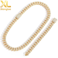 Bracelet Hip-hop en argent 925 de 15 mm, maille cubaine, serti de moissanite, unisexe, pour usage quotidien, design luxueux et haut de gamme, exquis