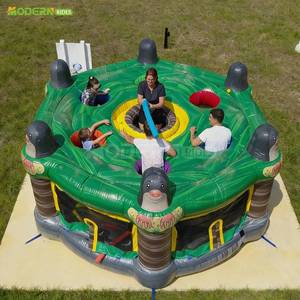 Structure gonflable commerciale de type jeu de frappeur de taupes humain, pièce maîtresse de parc gonflable - Product Image 3